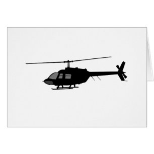 Helikopter Flying Silhouette - Farbanpassung