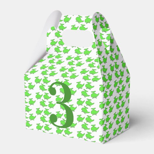 Helikopter-Geburtstagspartei Geschenkschachtel (Vorderseite)