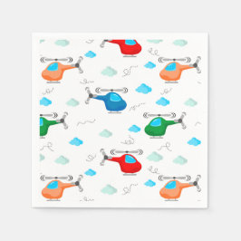 Helikopter Geburtstagsparty Babydusche Serviette