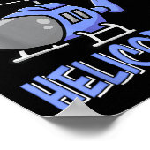 Helikopter liebt Kinder Jungen nur ein Junge, der Poster (Ecke)