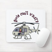 Helikopter-Mädchen Mousepad (Mit Mouse)