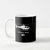 Helikopter-Modus On - Funny Airplane Aviation Desi Kaffeetasse (Links)