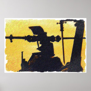 Helikopter-Rotor - Sunset Poster