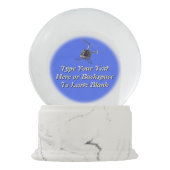 Helikopter Snow Globe Personalisierter Chopper Ges Schneekugel (Rückseite)