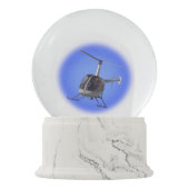 Helikopter Snow Globe Personalisierter Chopper Ges Schneekugel (Vorderseite)