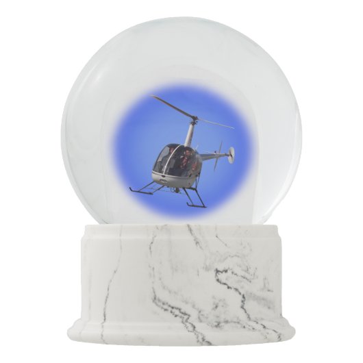 Helikopter Snow Globe Personalisierter Chopper Ges Schneekugel (Vorderseite)