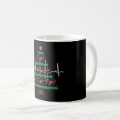 Helikopter Ugly Christmas Pilot Xmas Baum Geschenk Kaffeetasse (VorderseiteRechts)