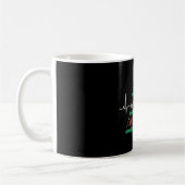Helikopter Ugly Christmas Pilot Xmas Baum Geschenk Kaffeetasse (Links)