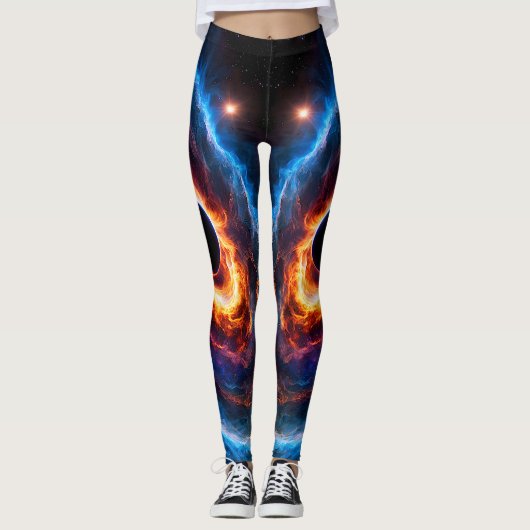 "Helionis" - Nebula und Galaxien Leggings (Vorderseite)