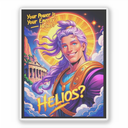 Helios. Aufkleber (Vorderseite)