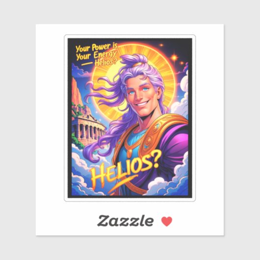 Helios. Aufkleber (Blatt)