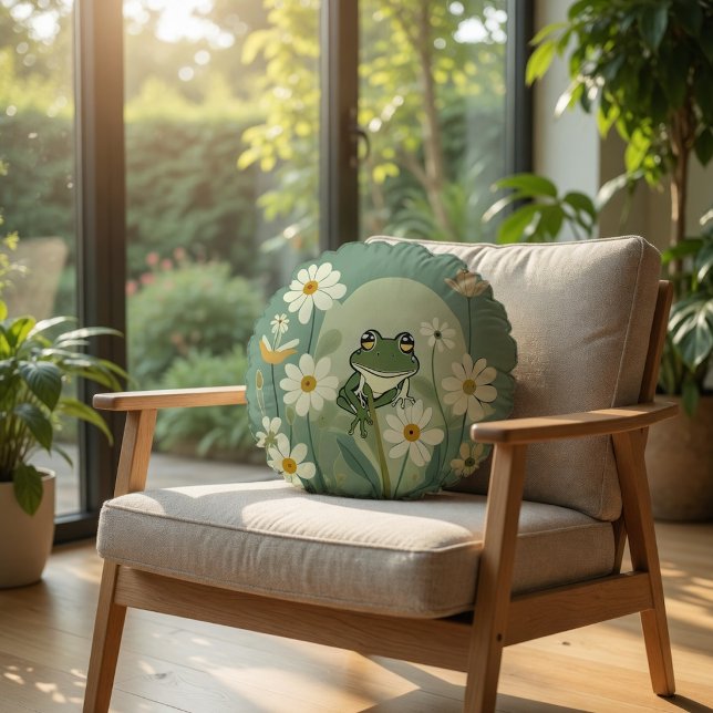 Helios Blumes Rundes Kissen (Helios Blumes Round Pillow
)
