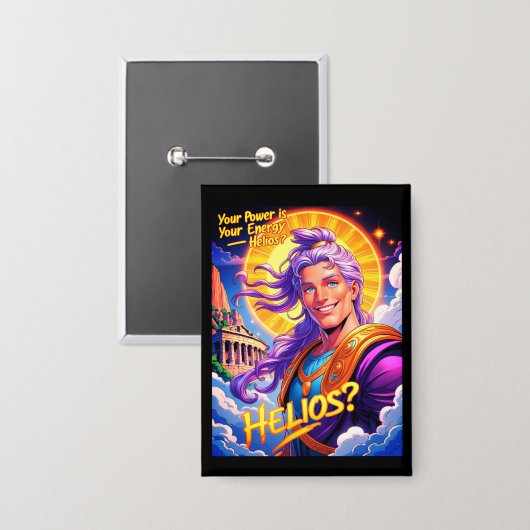 Helios. Button (Vorderseite/Rückseite)