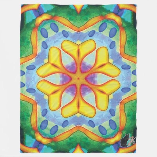 Helios Kaleidoscope Fleece Blanket (Vorderseite)