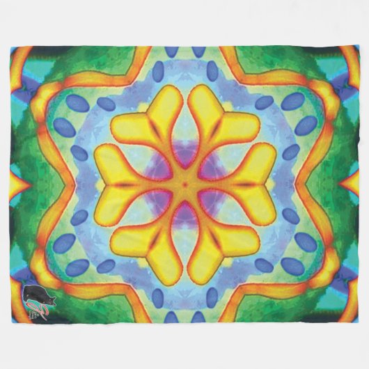 Helios Kaleidoscope Fleece Blanket (Vorderseite (Horizontal))