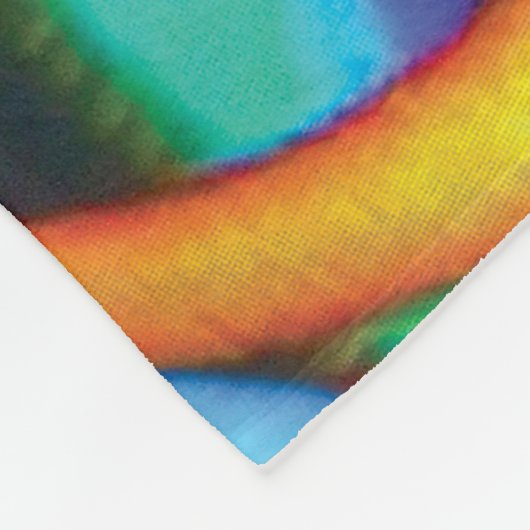 Helios Kaleidoscope Fleece Blanket (Ecke)
