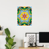 Helios Kinetic Collage Kaleidoscope Poster (Heimbüro)