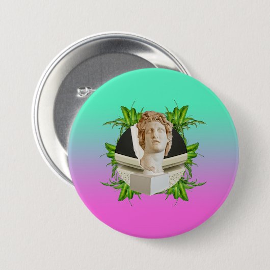 HELIOS und Blätter Button (Vorne & Hinten)