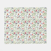 Heliotrope Blume des Blumenmusters Fleecedecke (Vorderseite (Horizontal))