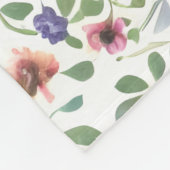 Heliotrope Blume des Blumenmusters Fleecedecke (Ecke)