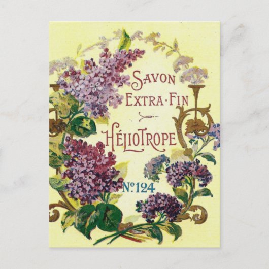 Heliotrope Savon Postcard Postkarte (Vorderseite)