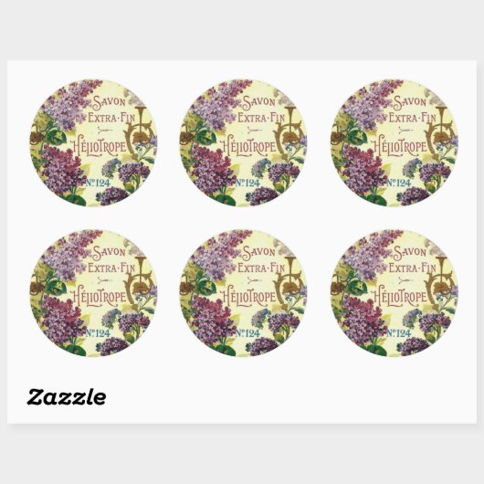 Heliotrope Savon Stickers (Blatt)