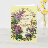 Heliotropische Savon Gruß-Karte Karte (Gelbe Blume)