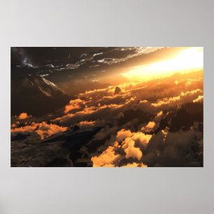 Heliozentrisch (Druck) Poster