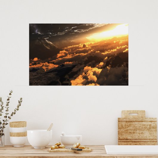 Heliozentrisch (Print) Poster (Küche)