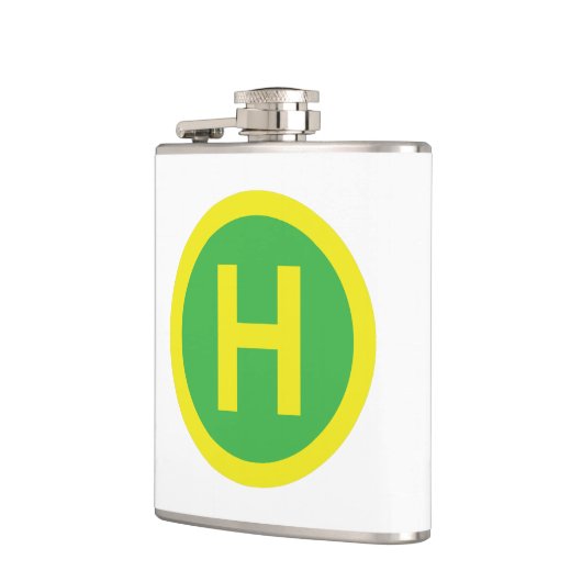 Helipad Sign Flachmann (Links)