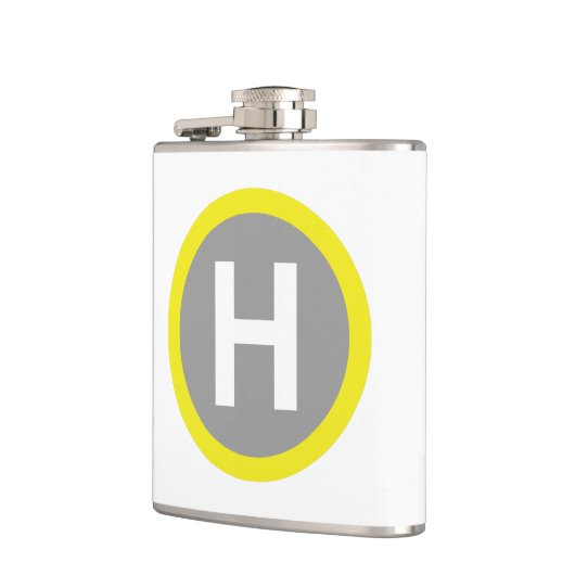 Helipad Sign Flachmann (Links)