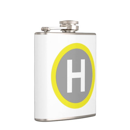 Helipad Sign Flachmann (Rechts)