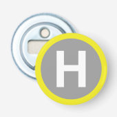 Helipad Sign Flaschenöffner (Vorderseite)