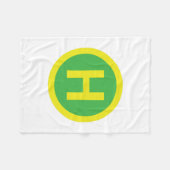 Helipad Sign Fleecedecke (Vorderseite (Horizontal))