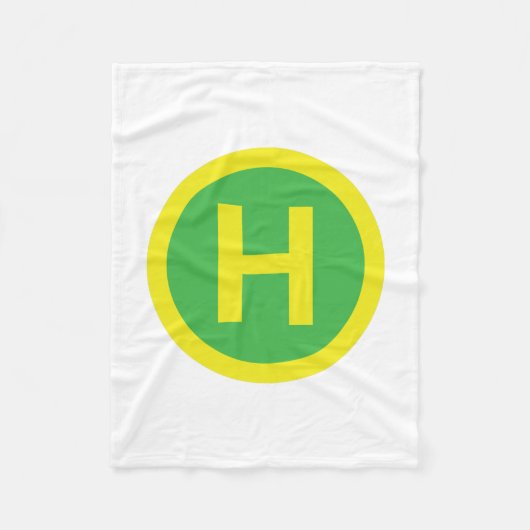 Helipad Sign Fleecedecke (Vorderseite)
