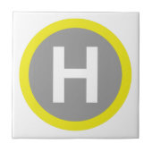 Helipad Sign Fliese (Vorderseite)