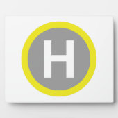 Helipad Sign Fotoplatte (Vorderseite)