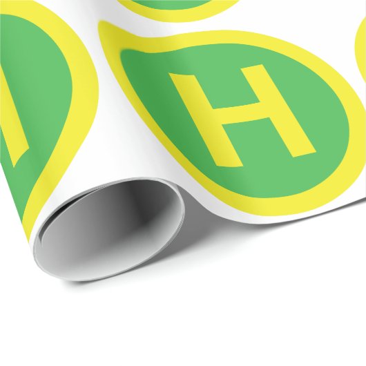 Helipad Sign Geschenkpapier (Rolleneckpunkt)