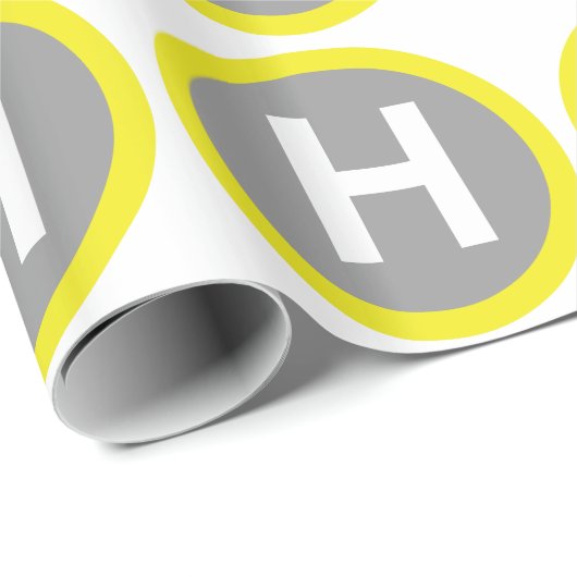 Helipad Sign Geschenkpapier (Rolleneckpunkt)