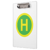 Helipad Sign Klemmbrett (Links)