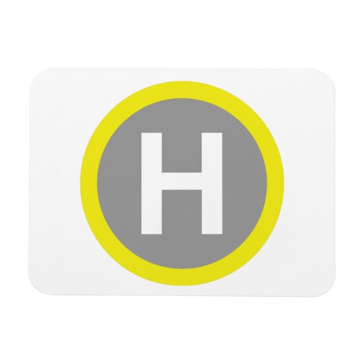 Helipad Sign Magnet (Horizontal)