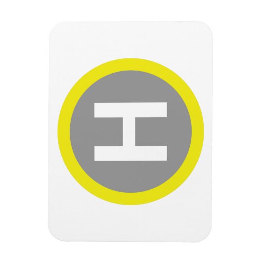 Helipad Sign Magnet (Vertikal)