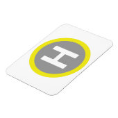 Helipad Sign Magnet (Linke Seite)