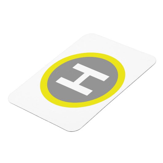 Helipad Sign Magnet (Linke Seite)