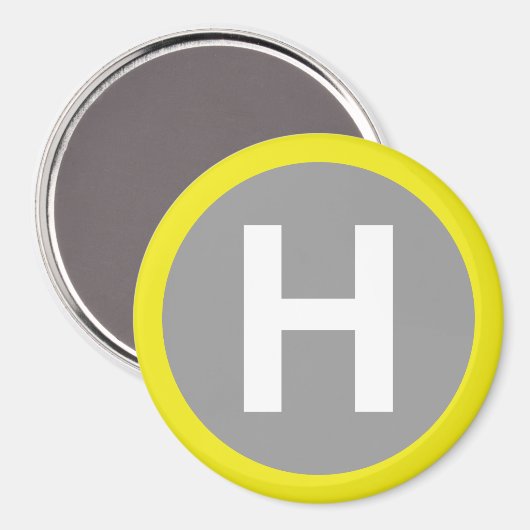 Helipad Sign Magnet (Vorderseite/Rückseite)