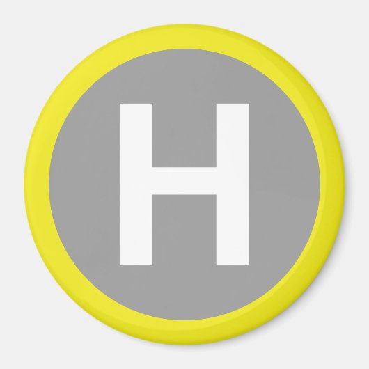 Helipad Sign Magnet (Vorne)
