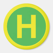 Helipad Sign Magnet (Vorne)