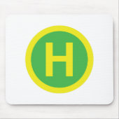 Helipad Sign Mousepad (Vorne)