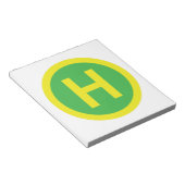 Helipad Sign Notizblock (angewinkelt)