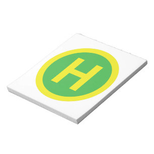 Helipad Sign Notizblock
